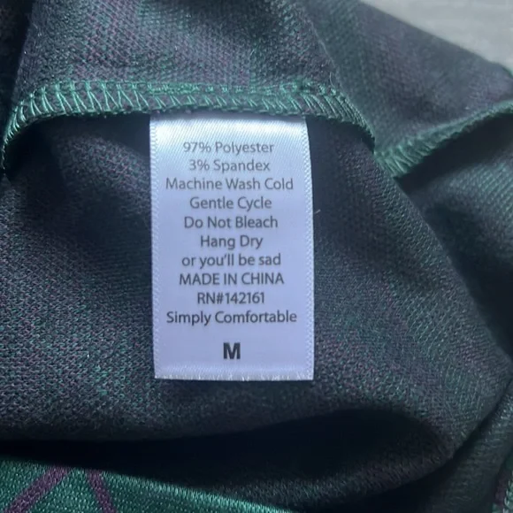 Green and Purple Pencil Skirt - Picture 5 of 6